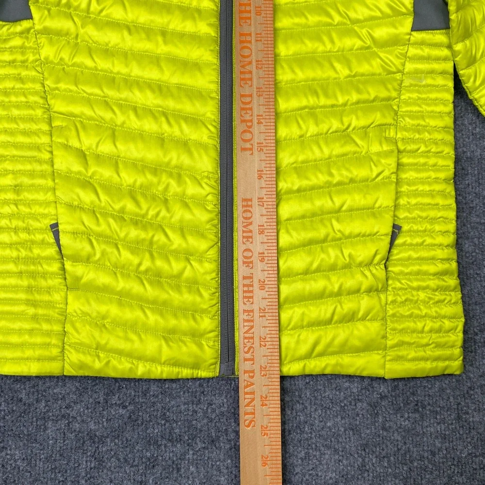 Eddie Bauer First Ascent Kids Down Puffer Jacket Neon Yellow Lime Size L 12